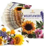 Camas- Pollinator Wildflower Seed Packets - (20) Party Favors to Attract Bees, Butterflies, and Hummingbirds to Your Plant and Flower Garden-Annual Wildflower Mix