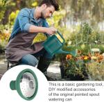 Green Garden Watering Can Sprinkler Head, Universal Rose Head Water Sprinkler Sprayer Fit All Can Rose Spout Cover Nozzle Replacement Garden Watering Tool, Equipment