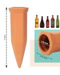 vensovo 10pcs Terracotta Watering Spikes - Automatic Self Watering Stakes, Plant Watering Devices for Wine Bottles Recycled Bottles, Clay Plant Garden Waterers for Vacations