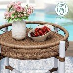 Beige All-Weather Wicker Bistro Set for Outdoors