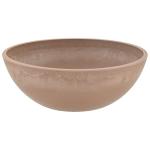 PSW Pot Collection M30TP 12-inch Plastic/Stone/Wood Composite Low Bowl Planter – No Drainage Hole (Drillable), Shallow Indoor/Outer Pot for Succulents, Bonsai, Fairy Gardens, Herbs, Taupe