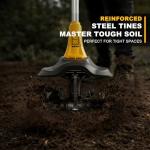 Paxwrenx Cordless Garden Tiller Cultivator, Compatible with DeWalt 20V MAX Battery, 360 RPM High Torque, 9" Width x 7" Depth, Lightweight Garden Soil Tool for Weeding, Tool Only-Battery Not Included