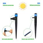 Drip Irrigation Emitters with Adjustable 360 Degree Water Flow Drippers Sprayer for 1/4 inch Tubing, Garden Drippers Sprayer Perfect for House Garden Watering System. (25pcs-Blue 360 Degree Sprayer)