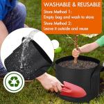 Gardzen 6-Pack 3 Gallon Grow Bags, 300G Thickened Nonwoven Fabric Pots with Handles, Heavy Duty Aeration Plant Bags for Gardening and Container Growing