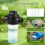 Deep Root Watering Tool for Trees & Plants, Tree Watering Spike, Stainless Steel Root Feeder with Fertilizer Bottle for Tree Watering Irrigation System with Brass Valve, T-Handle