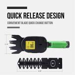 Lichamp 2-in-1 Electric Hand Held Grass Shear Hedge Trimmer Shrubbery Clipper Cordless Battery Powered Rechargeable for Garden and Lawn, CGS-3601 Grass Green