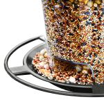 Hanizi Bird Feeder Outdoor Hanging for Wild Bird Seed, Grey