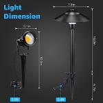 SUNVIE LED Low Voltage Landscape Lighting 12V Landscape Lighting Kit with Connectors, Low Voltage Pathway Lights with Spotlights Aluminum Pathway Lights Wired Waterproof for Patio Yard Garden, 12 Pack