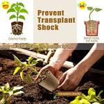 Peat Pots, 102 Pack 3.15 Inch Biodegradable Planting Peat Pots for Seedlings, Garden Plant Seed Starter Pots with Drainage Holes Seed Starting Pots for Organic Vegetable Flower, Bonus 50 Plant Labels