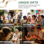 VMANYFIRE 10 Inch Solar Cat Garden Statue with Butterfly LED Light - Unique Gifts for Mom Women Grandma, Sculpture Outdoor Decor for Patio, Porch, Yard, Lawn, Balcony