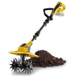 GELIDALITE 20V Cordless Garden Tiller Cultivator - Compatible with DeWalt 20V MAX Batteries, 9-in. Tilling Width & 7-in. Depth, 4 Steel Blades for Raised Beds and Flower Gardens, Battery Not Included
