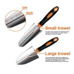 SETTECH Gardening Tools,10PCS Stainless Steel Heavy Duty Garden Tool Set,Non-Slip Ergonomic Handle and Outdoor Garden Shovel with Storage Gardening Kit,Garden Gifts for Women and Men