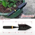 Kemaier Garden Tool Set - Featuring a Heavy-Duty Stainless Steel Hand Cultivator, Transplant Shovel, Trowel, Crack Weeder, and Dandelion Weeder - The Ultimate, Unbreakable Gardening Gift
