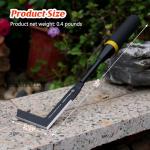 Kemaier Garden Tool Set - Featuring a Heavy-Duty Stainless Steel Hand Cultivator, Transplant Shovel, Trowel, Crack Weeder, and Dandelion Weeder - The Ultimate, Unbreakable Gardening Gift