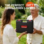 Electric Pruning Shears, Upgraded 2.1" Cutting Garden Shears with LCD Display, Brushless Motor Cordless Power Pruner with 2.0 Ah*2 Batteries for Garden Tree Pruner Branch