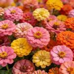 CarpetC 500+ Zinnia Seeds for Planting - Zinnia elegans Heirloom, Common Zinnia Youth-and-Age Cut and Come Again, Non-GMO Flower Seeds for Garden Borders, Cutting Gardens & Containers
