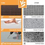 Shintenchi 3-Piece Outdoor Patio Furniture Sets, Wicker Patio Conversation Sets, All Weather Wicker Rattan Patio Seating Sofas with Glass Coffee Table and Cushion, Beige