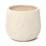 LuxenHome 14" Dia Large Plant Pot with Drainage, Texutred RoundPlanter Pot for Indoor and Outdoor Plants