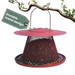 Perky-Pet Durable Wild Bird Feeder - 2.5 lb Seed Capacity - Feed up to 15 Birds at Once - Red, C00322 - Hanging Wild Bird Feeder for Outdoor Decor