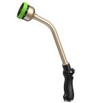RAINPOINT Watering Wand, 16 Inch Metal Garden Hose Wand with 9 Spray Patterns, Long Hose Sprayer Nozzle For Hanging Baskets, Shrubs,Lawn (Green)