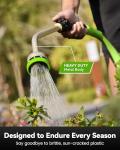 RAINPOINT Watering Wand, 16 Inch Metal Garden Hose Wand with 9 Spray Patterns, Long Hose Sprayer Nozzle For Hanging Baskets, Shrubs,Lawn (Green)