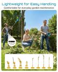 SEESII Cordless Pole Chainsaw, Hedge Trimmer, Pruning Shears, 4000mAh Battery Powered Extendable Garden Tool Kit for Outdoor Use, Electric Long Reach Saw, Hedge and Grass Trimmer, Pruner for Yard Care