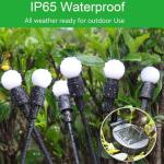 6-Pack Garden Solar Lights, 48 LED Solar Lights Outdoor for Garden Decor, Waterproof Firefly Light Outdoor (Sway by Wind), Swaying Light for Outside Yard Pathway Landscape Decorations (Warm White)