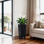 Maple99 Outdoor Planter 30 Inch – Large Tall Planters for Outdoor and Indoor Plants, Modern Tapered Design, Weather Resistant with Drainage Holes and Removable Insert Tray