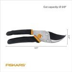 Fiskars Bypass Pruning Shears with Rust-Resistant Blade