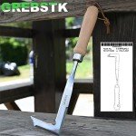 Stainless Steel Crack Weeder with Beech Handle