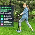 Manual Lawn Aerator with 15 Iron Spikes