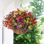 HyeFlora Faux Hanging Plants for Outdoor Decor