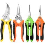 4 Pack Stainless Steel Garden Pruning Shears