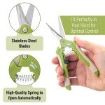 6.5" Green Stainless Steel Gardening Scissors