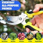 4 Pack Stainless Steel Garden Pruning Shears