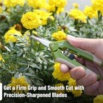6.5" Green Stainless Steel Gardening Scissors