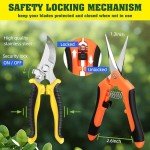 4 Pack Stainless Steel Garden Pruning Shears