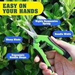4 Pack Stainless Steel Garden Pruning Shears