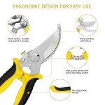 5-Pack Heavy Duty Garden Pruning Shears Set