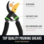 Titanium Bypass Pruning Shears - Heavy Duty Garden Tool