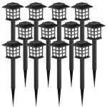 GIGALUMI 12-Pack Outdoor Solar LED Lights