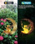 Fairy Moon Solar Garden Statue Light Stake