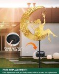 Fairy Moon Solar Garden Statue Light Stake
