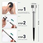 GIGALUMI Waterproof Solar Garden Lights - 12 Pack