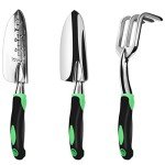 3-Piece Garden Tool Set with Comfortable Grips