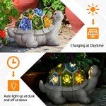 Solar Turtle Garden Statuette with Lights
