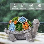 Solar Turtle Garden Statuette with Lights