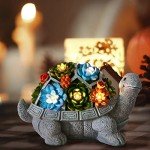 Solar Turtle Garden Statuette with Lights