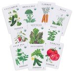 Organic Non-GMO Vegetable Seeds - 10 Variety Pack