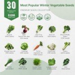 Winter Vegetable Seed Variety Pack - 30 Types